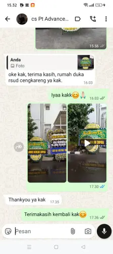 Testimonial Papan Bunga Pernikahan pakutandang