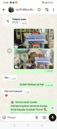Testimonial Papan Bunga pakutandang