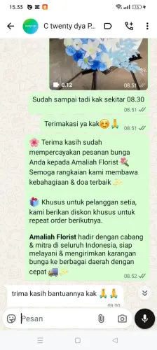 Testimonial Standing Flower pakutandang