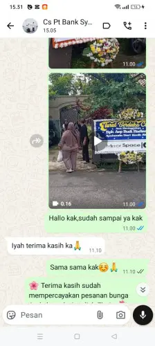 Testimonial Papan Bunga pakutandang